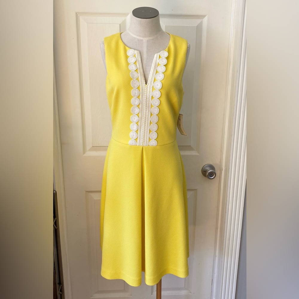 Womens J Howard sleeveless yellow dress new with tag